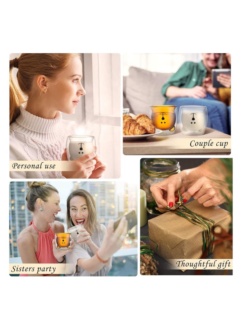 SYOSI Sweet Coffee Tea Milk Bear Cat Panda Espresso Cups Mugs - Image 3