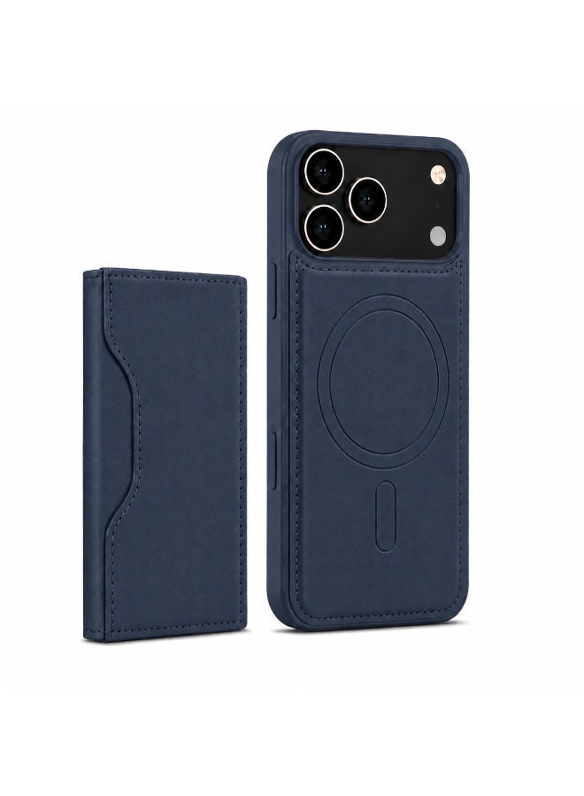 NOVA TECH iPhone 17 Pro Max MagSafe Wallet Case, Premium Leather Flip Cover with Card Holder, RFID Protection & Wireless Charging - Image 2