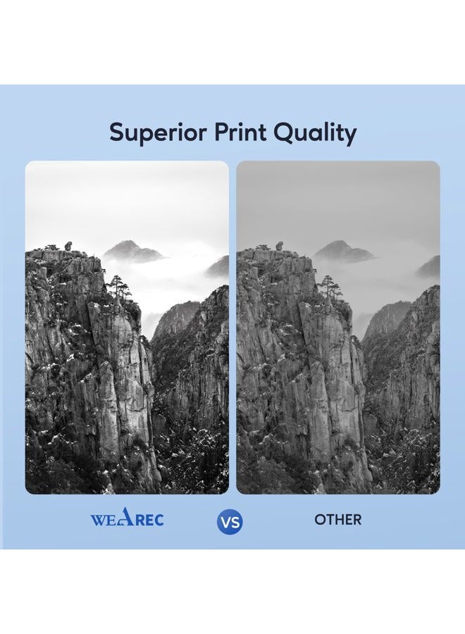 WEAREC TN660 Toner Cartridge High Yield Replacement Compatible for Brother TN 660 TN-660 TN630 TN 630 Work with HL-L2300D HL-L2305W HL-L2360DW MFC-L2740DW MFC-L2700DWR DCP-L2540DN Printer (Black,2 Pack) - Image 3
