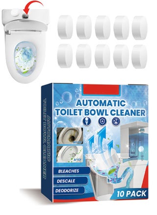 10pack Toilet Cleaner Can Sterilize Toilet Cleaner Tablets Slow-Release Technology Automatic Toilet Disinfection Tablets Bathroom Cleaning Accessories Suitable For Descaling, Stains, Sterilization, Deodorization - pzsku/ZDDCCA70039478A19A0E5Z/45/1747044770/4bba0350-cfce-4408-b028-2bc36afef697