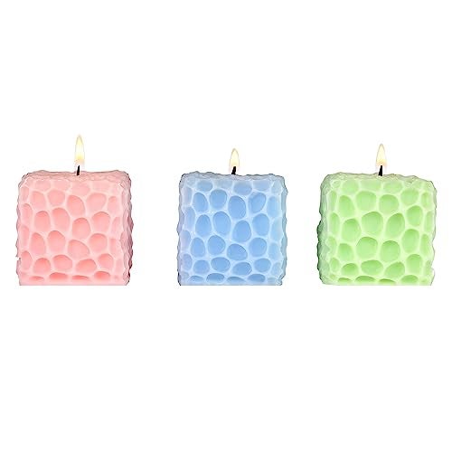 PROSPERRO LUMO by Parkash Candles Honey Comb Pattern || Paraffin Wax || Scented Candles || Set of 3 - Image 2