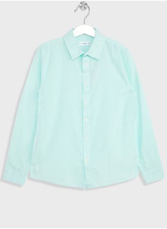 Kids Regular Fit Linen Shirt