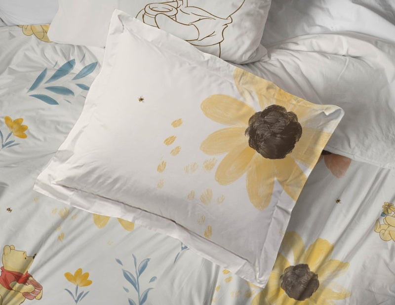 Jay Franco Disney Winnie The Pooh Twin Comforter Set - 5 Piece Bedding Includes Sheet Set & Pillow Covers - Super Soft Cozy Floral Bedding - Image 5