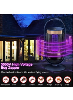 Necomi Electric Bug Zapper, Insect Repellent Device USB Rechargeable Mosquito Zapper Trap Lamp  - Image 2