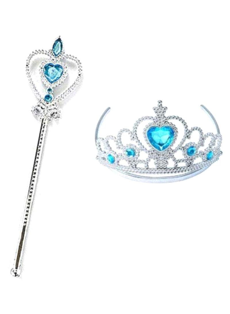 NIBEMINENT 3-Piece Delux Quality Frozen Elsa Dress And Accessories Set 4 - 5 Years - Image 2