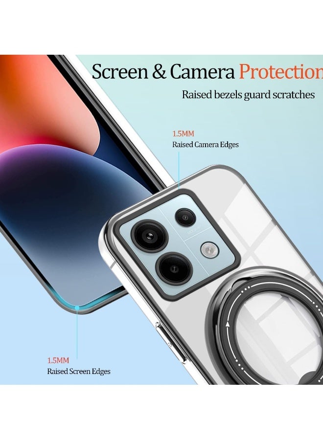 Redmi Note 13 Pro 5G Case Clear, Phone Cases Xiaomi Redmi Note 13 Pro 5G Silicone Cover with Kickstand Cute Funda Accessories Shockproof Protective for Women/Men - Image 5