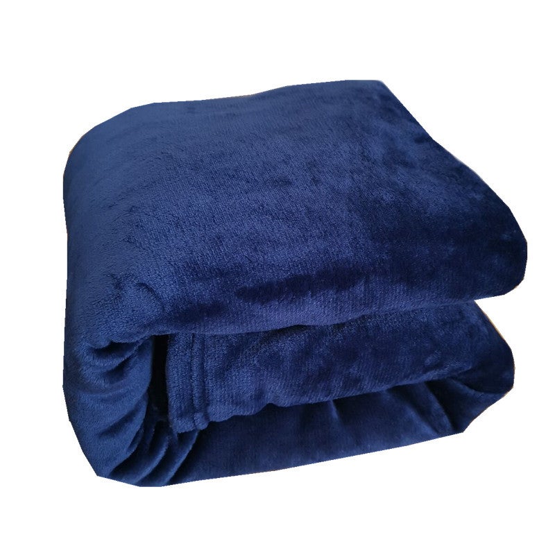 Solid Color Blanket Flannel Blanket Gift Blanket Plain Color Blanket Double Blanket Yoga Blanket Factory - Image 1