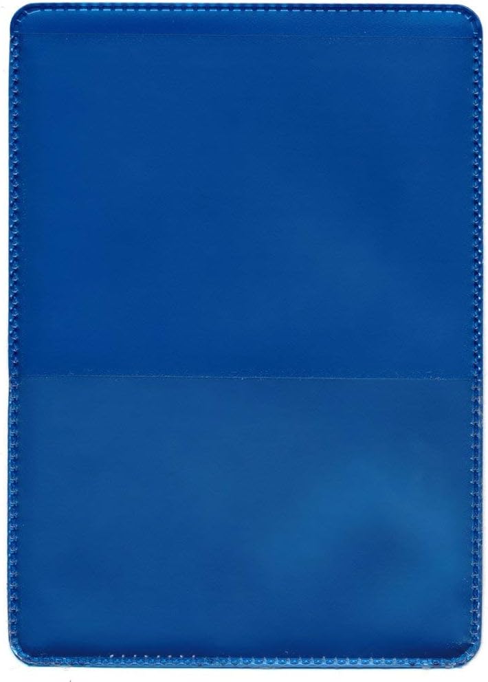 StoreSMART Metallic Blue Auto Insurance and ID Card Holder – 2 Pack RFS20-MB2 Durable Vinyl Wallets for Vehicle Registration, Insurance Cards, Business Cards, IDs, Organizers, Document Storage