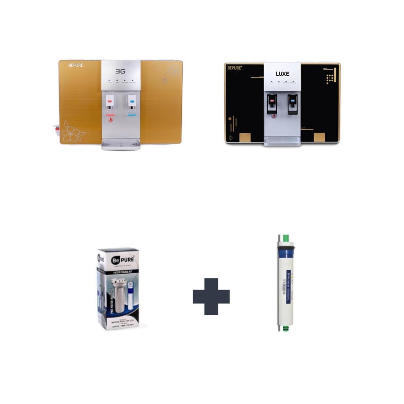 Bepure Annual Filter Change Kit RO Membrane for Bepure Luxe and 3G Model with Alkaline Cartridge - Image 1