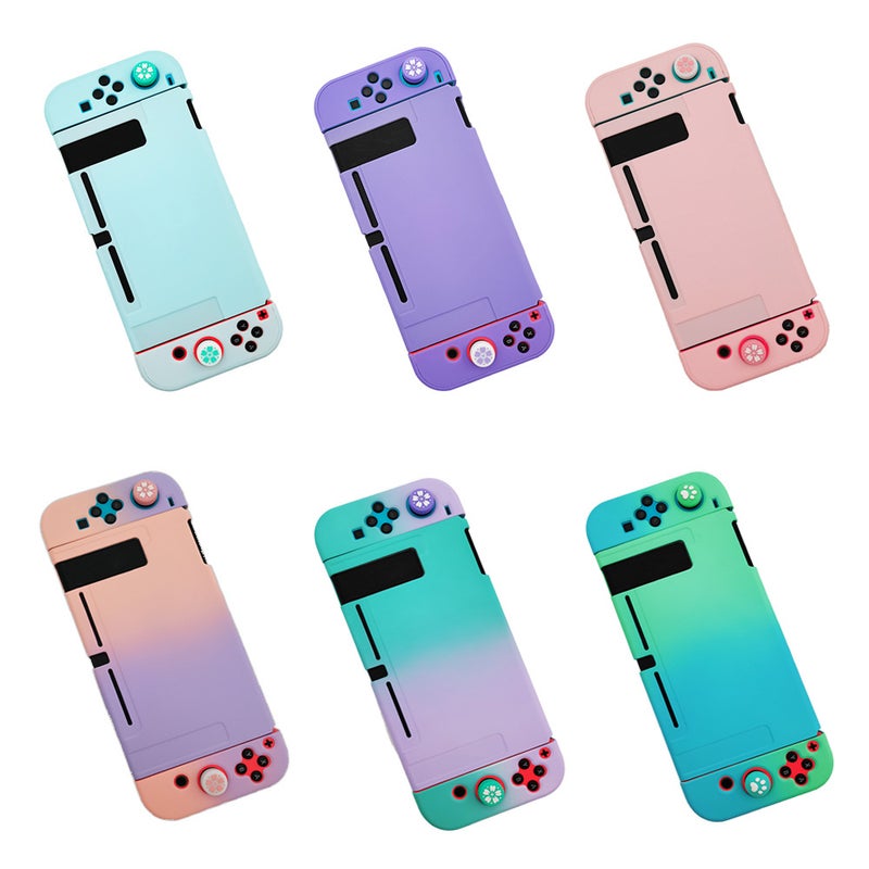 Suitable For Nintendo Switch Gradient Protective Case Ns Solid Color Gradient Spray Protective Case Skin-Friendly Pc Hard Case - Image 2