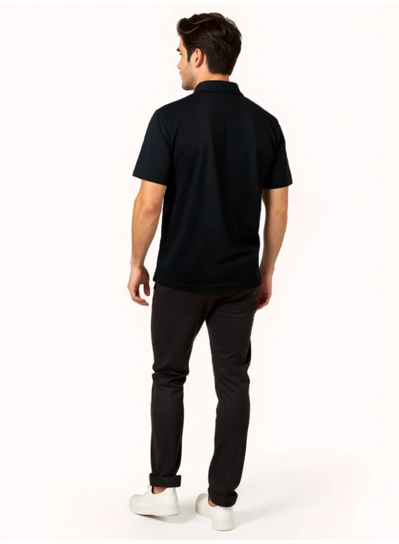 فرنش كونكشن Premium Cotton Logo Polo Shirt