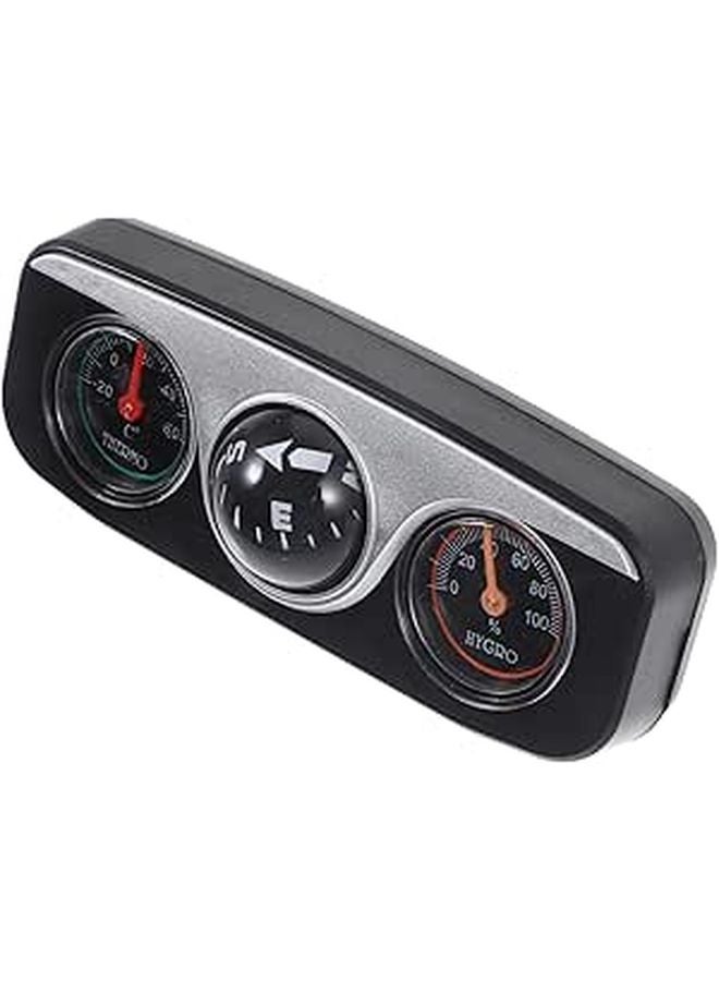 Car Dashboard Compass with Thermometer Hygrometer for Vehicle Truck Boat Indoor Use - Image 1