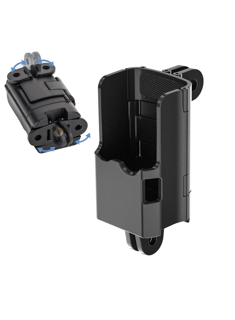 SYOSI Camera Extension Adapter for DJI Osmo Pocket 3, Compatible Protective Cage, Dual Claw Hook Adapter, Handle Foldable, Tripod Mount Chest Neck Bracket Holder, Backpack Clip & Bike Clamp - Image 1