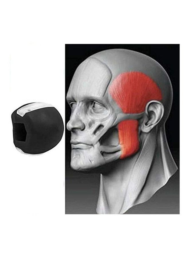 2-Piece Jaw Face And Neck Muscle Exerciser Balls Black - Image 2