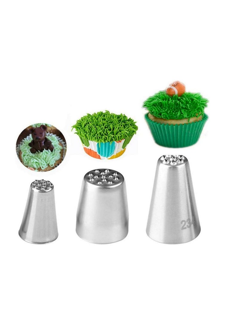 يا كومز نصائح الأسلاك ، فوهات أنابيب التجليد من الفولاذ المقاوم للصدأ Yakumuz لأدوات المعجنات Fondant (العشب) - Image 1