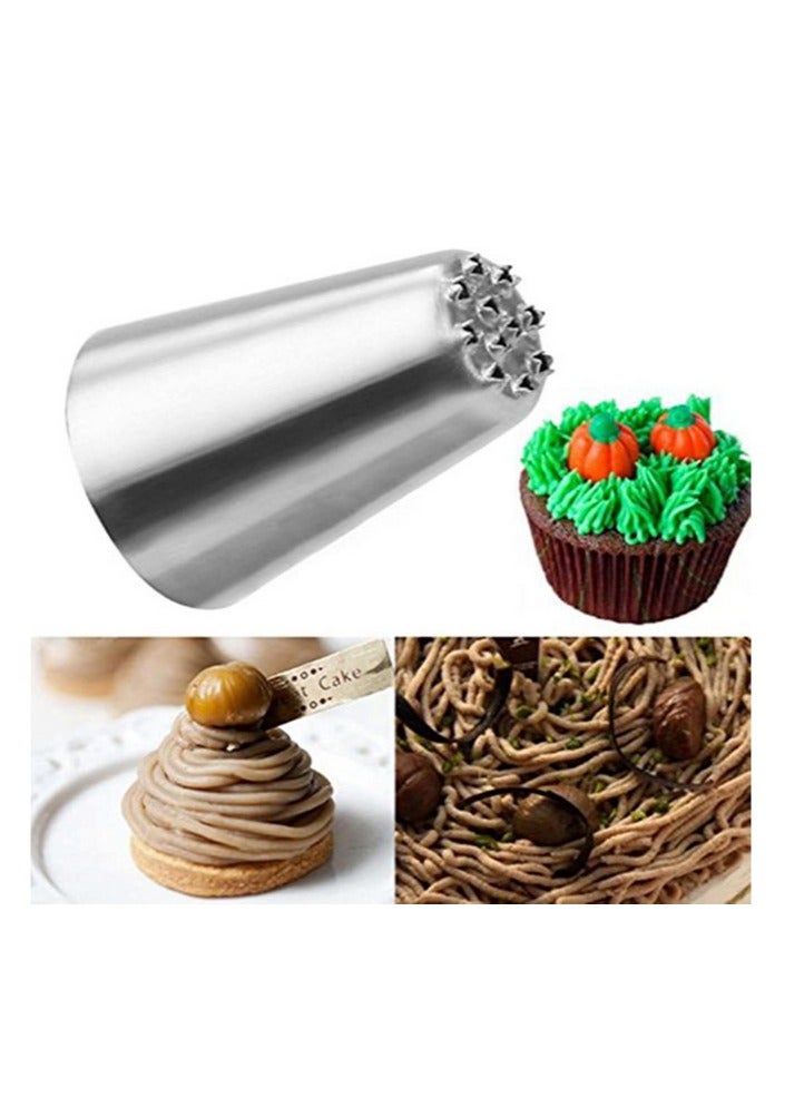 يا كومز نصائح الأسلاك ، فوهات أنابيب التجليد من الفولاذ المقاوم للصدأ Yakumuz لأدوات المعجنات Fondant (العشب) - Image 4