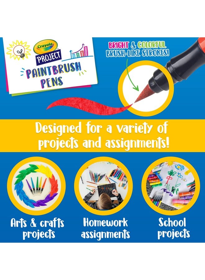 Crayola أقلام فرشاة الطلاء القابلة للغسل من كرايولا بدون تسرب، مجموعة الطلاء للأطفال، 5 قطع - Image 4