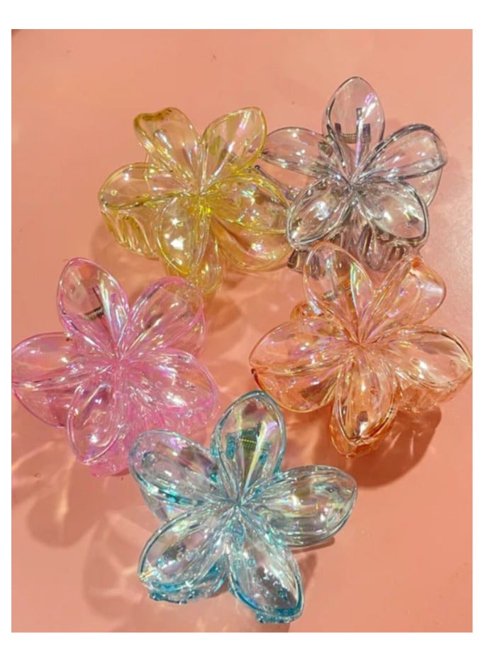 Hawaiian flower hair clip - Image 2