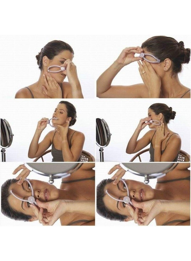 Carryze Eyebrow Face and Body Hair Threading and Removal System | Tweezers kit for eyebrows lining, face,Chin & Upper lip |Hair Plucker | Hair threading tool | threading epilators for women - Image 2