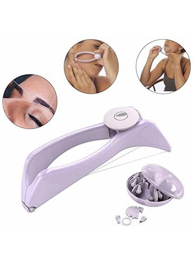 Carryze Eyebrow Face and Body Hair Threading and Removal System | Tweezers kit for eyebrows lining, face,Chin & Upper lip |Hair Plucker | Hair threading tool | threading epilators for women - Image 3