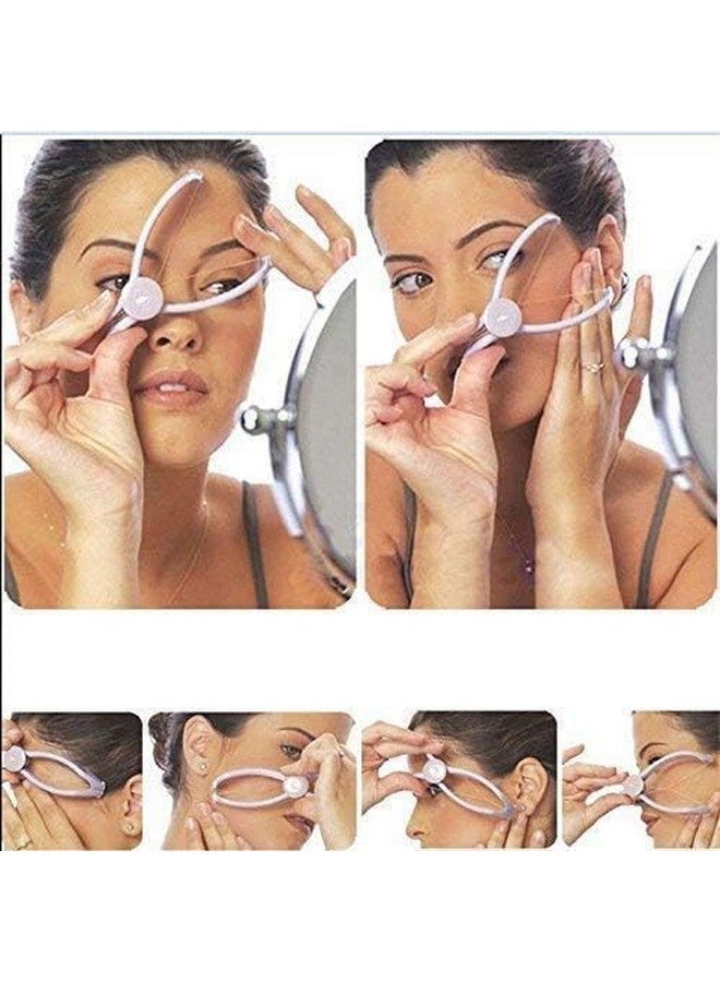 Carryze Eyebrow Face and Body Hair Threading and Removal System | Tweezers kit for eyebrows lining, face,Chin & Upper lip |Hair Plucker | Hair threading tool | threading epilators for women - Image 4