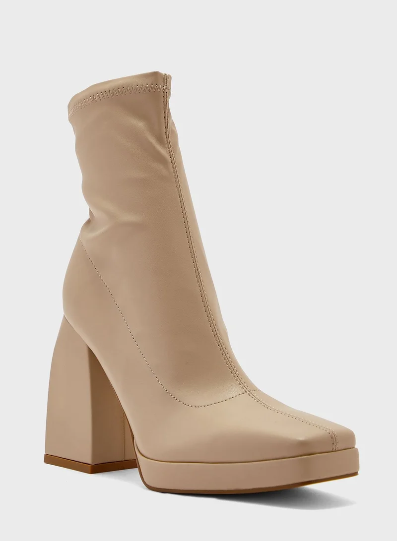Ginger High Block Heel Boots
