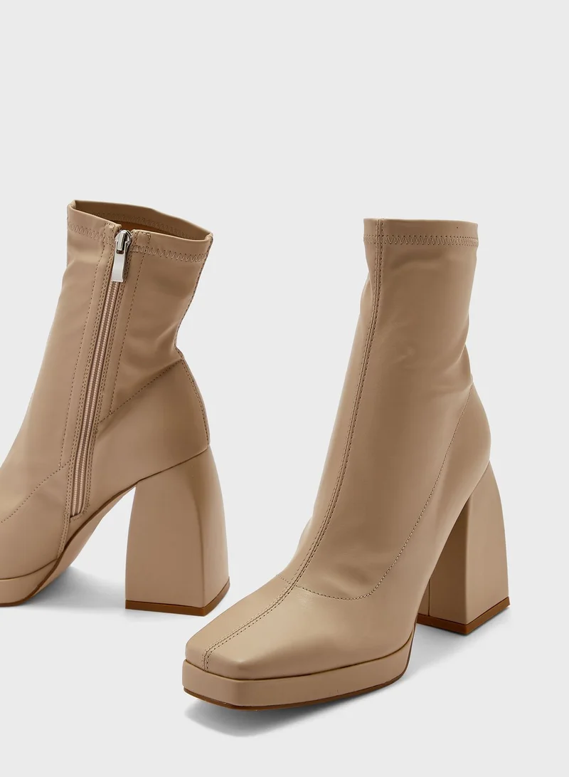 Ginger High Block Heel Boots