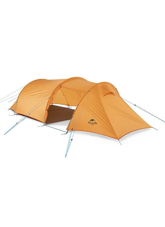 Naturehike Opalus Tent | 3-Person Tent | Tunnel Design, Ultralight, Waterproof | (235+80+105) X 210 X 120 Cm | 210T Polyester, Aluminum Poles, Waterproof 3000Mm | Color - Orange  - Image 1