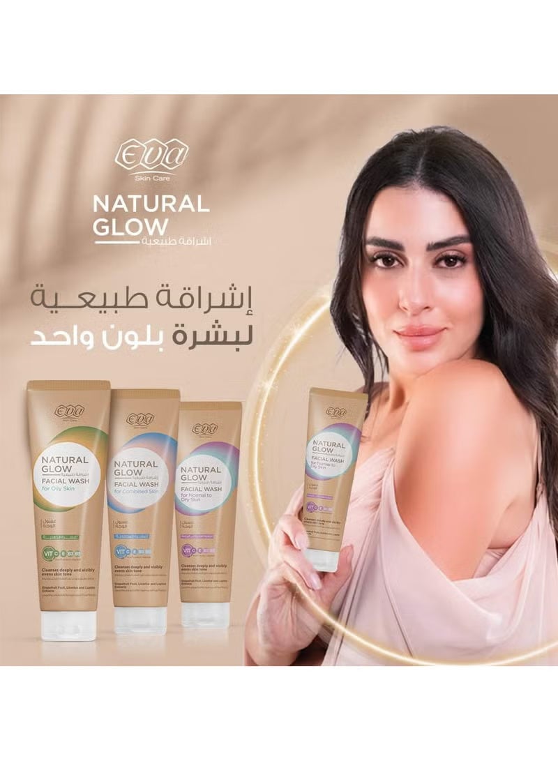 Eva Natural Glow Facial Wash For Normal To Dry Skin 100 ML - Image 2