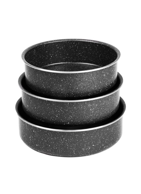 Granite Pro Oven Tray Set 3 Piece Size 24 - 26 - 28 Black