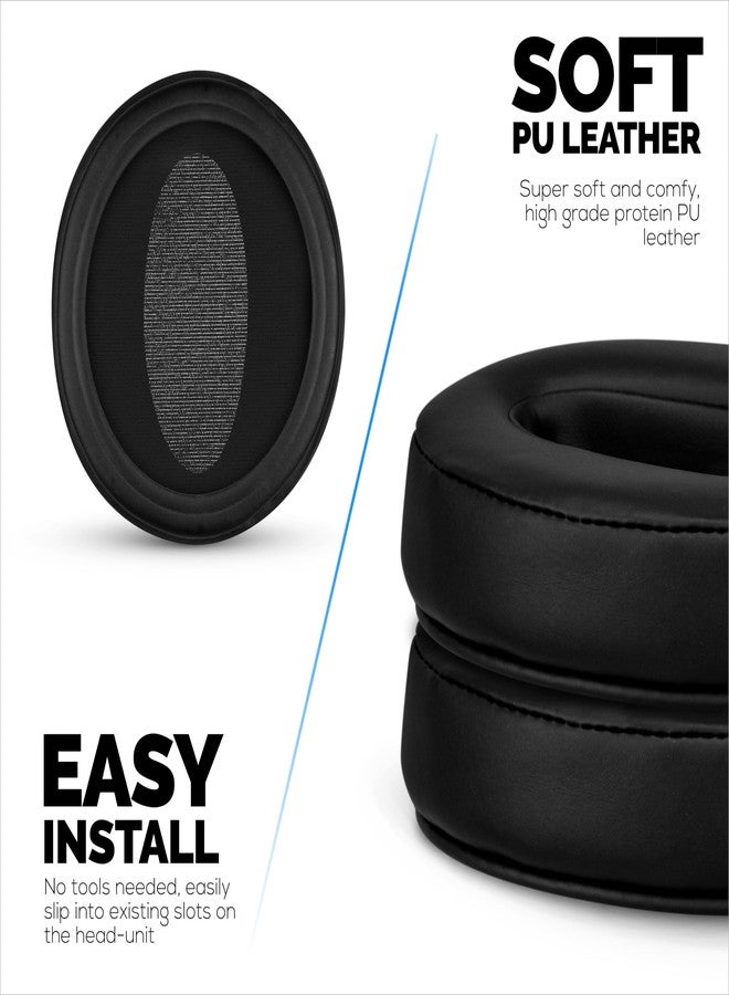 BRAINWAVZ Replacement Earpads for Sennheiser HD 4.50, HD 350BT, HD 4.40BT, HD 4.50BT, HD 4.50BTNC, HD 450BT. Soft PU Leather, Extra Comfort & Durability by Brainwavz (Black) - Image 3