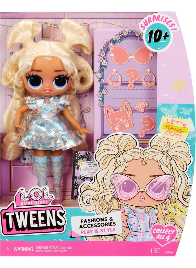 L.O.L. SURPRISE! LOL Surprise Tweens Core Doll Olivia Flutter with Articulated Body, Poseable Fashion Doll, Stylish Fashions, Accessories, Shoes, Hairbrush, Journal, Collectible Toys for Kids Girls - Image 1