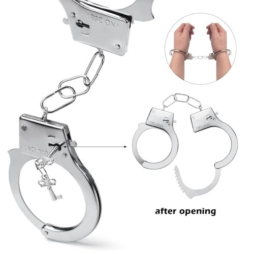 ERDOGLY 6PCS Police Pretend Play Toys Set, Kids Cop Costume Police Officer Costume for Boys Girls with FBI Badge, Toy Handcuffs, Secret Spy Earpiece, Detective Role Play Halloween Dress up Accessories - Image 2