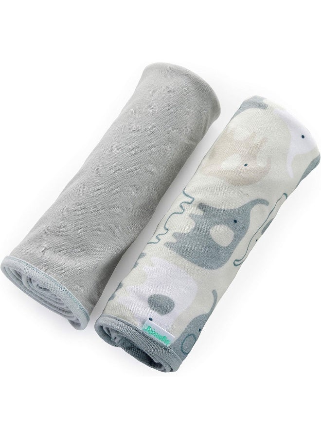 ingenuity Ingenuity Naps & Nights 2-Pack Multi-Use Infant Swaddle Blanket Set - Grazer - Image 1