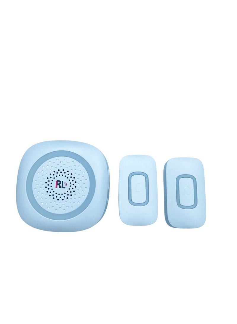 RL Wireless Doorbell Night Light LED Chimes 300M With Two Button Distance Battery Support  - Image 3