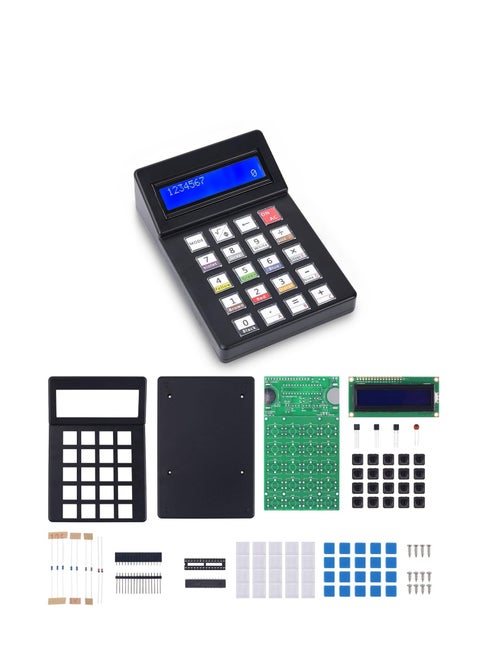 DIY Calculator Soldering Practice Kit, 7 Digits Desk Calculator Soldering Project Kit, DIY Electronic Kits with 1602 LCD Display, for College High School Learning and Home Office Daily Use