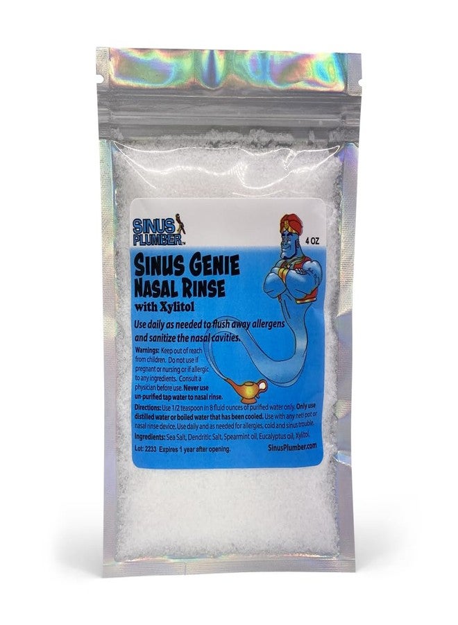 Sinus Plumber غسول الأنف ساينس جيني مع إكسيليتول - عبوة 4 أونصة | ملح البحر الطبيعي، النعناع، الأوكالبتوس لتخفيف احتقان الجيوب الأنفية ودعم الحساسية - Image 3
