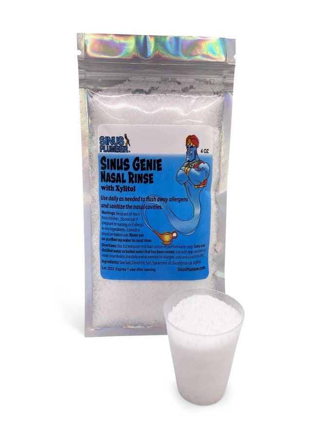 Sinus Plumber غسول الأنف ساينس جيني مع إكسيليتول - عبوة 4 أونصة | ملح البحر الطبيعي، النعناع، الأوكالبتوس لتخفيف احتقان الجيوب الأنفية ودعم الحساسية - Image 2