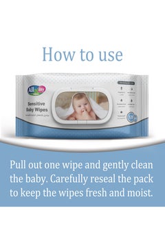 All day wipes All Day baby wipes blue 120 sheets  - Image 4