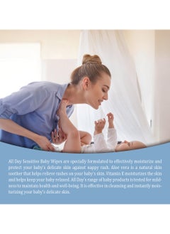 All day wipes All Day baby wipes blue 120 sheets  - Image 3