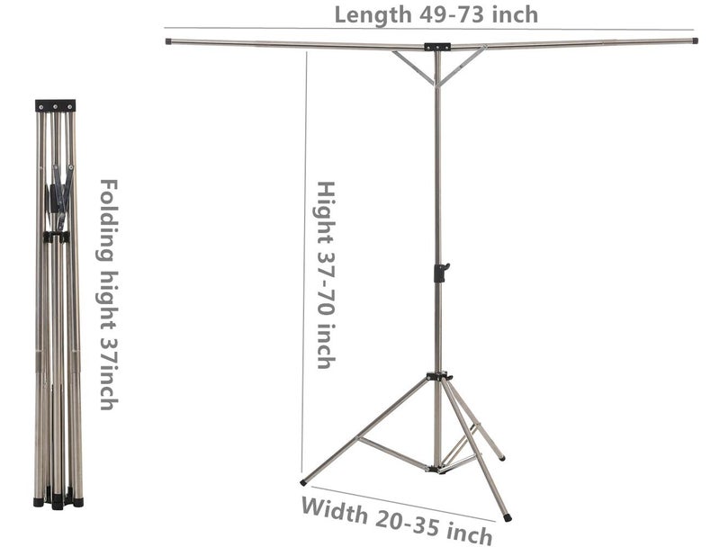exilot Foldable Portable Space Saving Clothes Drying Rack, Heavy Duty Stainless Steel Laundry Drying Racks, Adjustable High Capacity Garment Rack, with Windproof Hooks. - Image 5