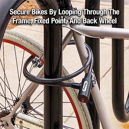 Master Lock 8364DCC Cable Bike Lock with Key, 5 ft. Long, Black - Image 3