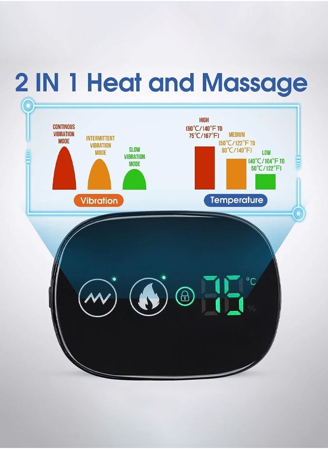Bukela Cordless Heated Shoulder Brace, Shoulder Massager Heating Pads for Rotator Cuff Pain Upper Arm Muscle Relief 3 Heating and Vibrati  - Image 2