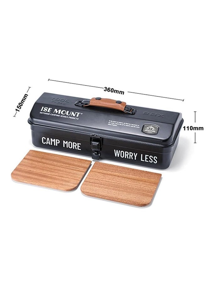 Generic Outdoor Tools Storage Box With Handle Sundries Storage Box Double Locking Buckle Waterproof  - Image 3