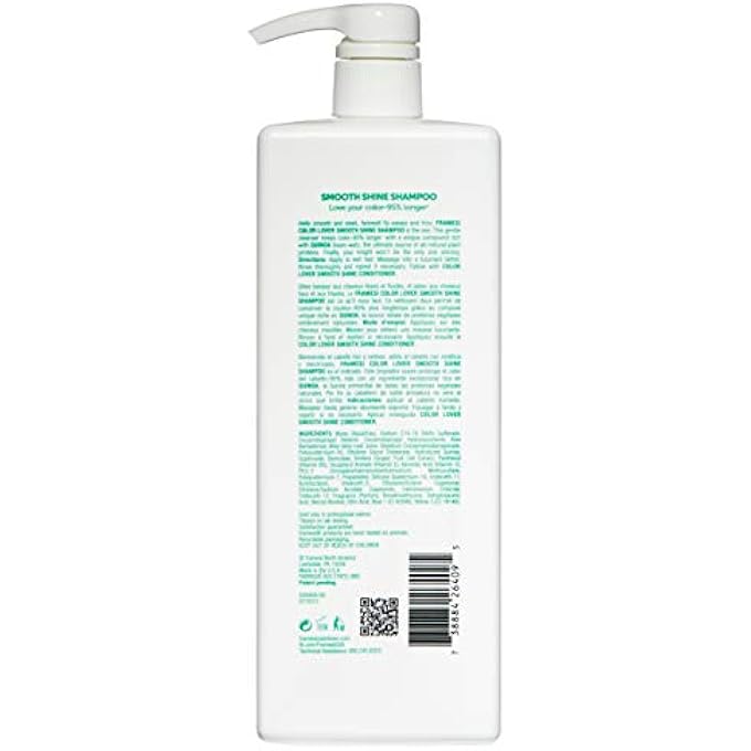 framesi COLOR LOVER SMOOTH SHINE SHAMPOO FOR UNISEX - 33.8 OZ - Image 2