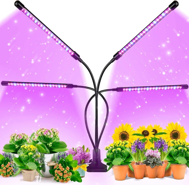 Linist Metal Grow Light, 80W, 80 Led 9 Dimmable Levels Plant Grow Lights For Indoor Plants With Red Blue Spectrum, Adjustable 3-9 -12H Timer, 3 Switch Modes - Image 1