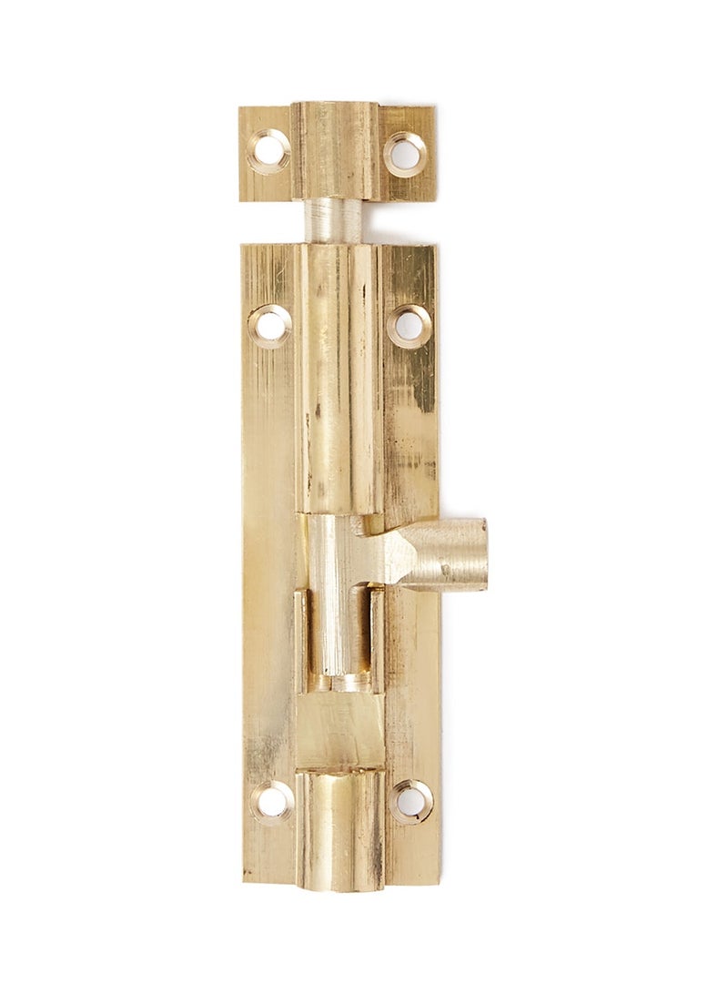 NIBEMINENT Brass Tower Bolt Gold 3/8 X 4inch