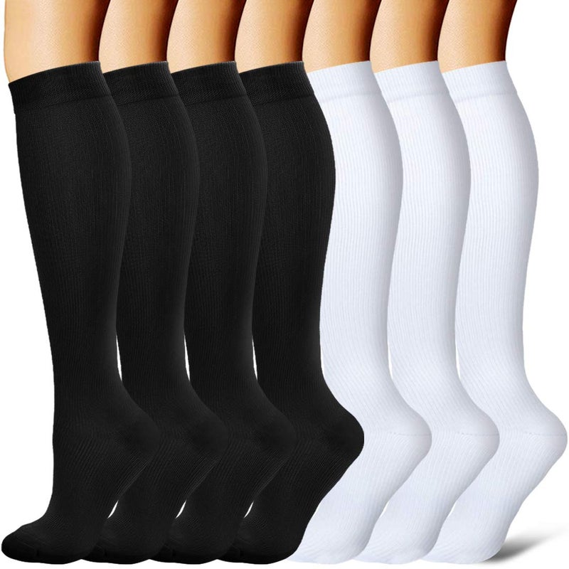BIQU Compression Socks for Women and Men CirculationBest Support for Running Athletic Nursing Travel