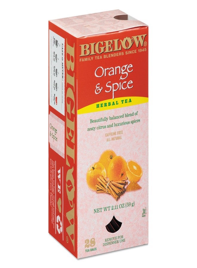 Bigelow Tea Bigelow 10398 Orange and Spice Herbal Tea 28/Box - Image 1