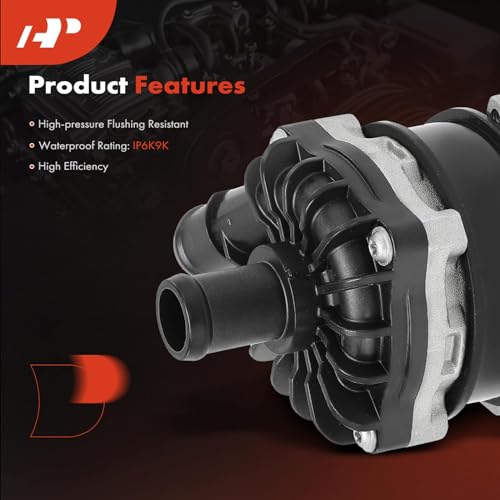 A-Premium Electric Engine Water Pump Compatible with Volkswagen Jetta 2013-2016, Touareg 2011-2015 & Porsche Cayenne 2011-2018, Panamera 2012-2016, 1.4L 3.0L, Replace# 95860656700, 7P0965567 - Image 4